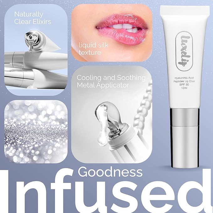 Tinted Lip Balm for Dry, Chapped Lips, Hydrating Vegan Lip Care with Sheer Color & Moisturizing Glow – Non-Sticky Nourishing Lip Treatment for Soft, Smooth Lips (Naturally Clear 10ml)