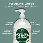 Kallos KJMN Rosemary Refreshing Shampoo with Rosemary, Peppermint, Provitamin B5 & Natural Oils – Pump 1000 ml – 33.81 Fl Oz