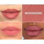 Glo Skin Beauty Suede Matte Lip Crayon (Woodrose) - Longwearing Formula Stays On All Day, With Conditioning Shea Butter + Mango Seed Oil for a Velvety Smooth Finish