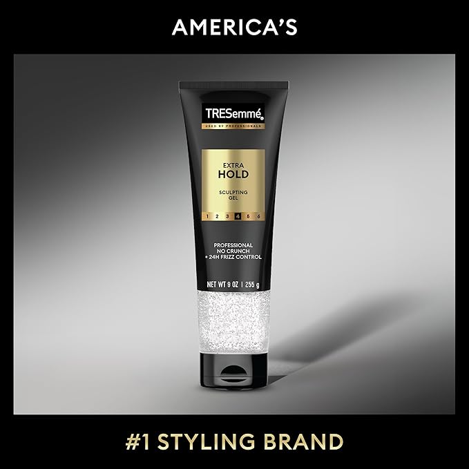 TRESemmé Extra Hold Hair Gel Pack of 6 Alcohol-Free for 24-Hour Frizz Control and Humidity Protection 9 oz