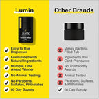 Lumin Skin Care Set Routine for Men - Burnout Buster Trio - Men's Facial Care Kit, Men's Skincare Routine For Dry Skin & Dark Circles, 2 Month Supply