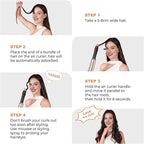 6 in 1 Blow Dryer Brush, Upgrade Hair Dryer Brush Set Negative Ion Air Styler Curling Wrap Air Curler, Hot Air Brush Curling Iron Hair Styling Tools As A Gift for Straight/Curl/Dry/Smooth