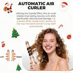 6 in 1 Hair Styler,110-120V Hair Dryer Brush,110,000 RPM High-Speed,Negative Ion & 4 Adjustable Temp Hot-Air Hair Brush,Detachable Hot Air Styler Set for Women (Pink Gold)