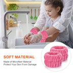 2pcs Wrist Bands for Washing Face Wash Wristbands Wrist Towels Arm Bands for Skincare Makeup Wrist Cuffs Spa Wrist Scrunchies