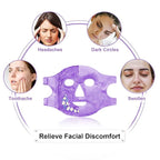 Cold Face Eye Masks Ice Face Mask Hot Cold Compress For Dark Circles, Puffiness, Migraines, Headache, Stress, Redness, Cooling Face Masks For Women Man, Skin Care