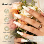 16.5ml Beige White Nail Polish Large Volume Quick Dry Nail Polish, Long Lasting Shine, Fingernail Toenail Nail Art DIY Home Travel Nail Art Gift