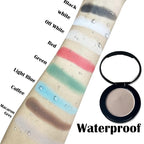 MEICOLY Macaron Gray Grey Single Eyeshadow with Mirror,Matte Eye Shadow for Halloween Makeup,Pressed Powder Eyeshadow,Matte Shade Eyelid Color Eye Makeup for,High Pigment,Long Wear,Waterproof