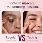 Unidollss Tubing Mascara Black Length & Volume with Lash-Nourishing Serum, No Clumps, Smudge-Proof Lash Extension Effect, Washable, Cruelty-Free & Gluten-Free, Safe for Sensitive Eyes