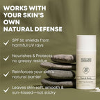 Tallow Sunscreen SPF 50 with Non Nano Zinc Oxide – Natural Mineral Sun Protection with Red Raspberry, Coconut Oil & Vit E – Reef Safe, Non Toxic & Moisturizing Sunblock for Face & Body – 3.4 oz