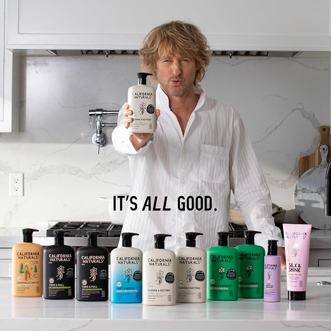 California Naturals Coconut Shampoo & Conditioner, Natural, Vegan, Cruelty, Silicone, Paraben, and Sulfate Free Shampoo, All Hair Types, 20 Fl Oz (Pack of 2), Classic Clean Coconut