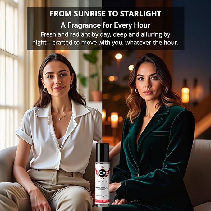 CA Perfume Duo Impression of Starry Night For Women And Men Perfume Layering Set Long Lasting Travel Size EDP + Body Oil Roll-On Bottle 0.27 Fl Oz+0.33 Fl Oz