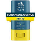 Oars + Alps Matte Face Sunscreen Stick, SPF 50 Travel Sunscreen Roll On for Face & Body, Fragrance Free, Water & Sweat Resistant Sunblock, All Skin Types, Dermatologist Tested, Moisturizing