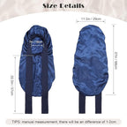 AWAYTR Long Satin Bonnet for Braids - Elastic Silk Hair Bonnets for Sleeping Night Cap Stretchy Tie Band for Women（Navy Blue）