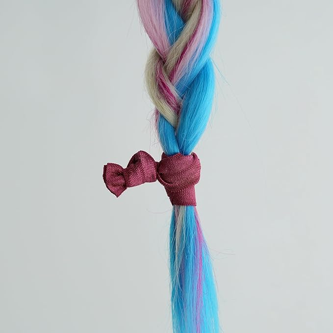 MEEDEE 100 Pack Burgundy Hair Ties For Women No Crease Soft Elastic Ribbon Dark Red Knotted Ouchless Hair Ribbon No Damage Hair Ties For Yoga Ponytails