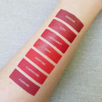 Aromi Matte Liquid Lipstick | Bright, True Red Lip Color for Women, Long-Lasting, Vegan, Long Wear, Blue Undertones, Waterproof, Handmade (Flamenco Red)
