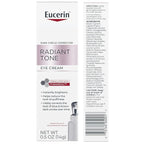 Eucerin Radiant Tone Eye Cream Dark Circle Corrector, Eye Brightening Cream with Thiamidol and Hyaluronic Acid, Helps Reduce the Look of Eye Puffiness, 0.5 Oz Tube