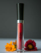 Aromi Bright Red Matte Liquid Lipstick | Red Hot Lip Color, Vegan, Cruelty-free, Long-lasting Lipstick, Waterproof, Handmade (Preppy Red)