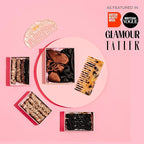 SILKIE x4 Set 100% Pure Mulberry Silk Purple Christmas Scrunchies Travel Pouch Silk Everyday Hair Ties Hair care Ponytail Holder (Stargazer)