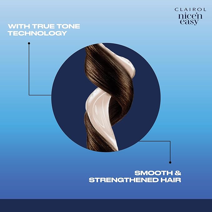 Clairol Nice'n Easy Permanent Hair Dye, 4W Dark Mocha Brown Hair Color, Pack of 3