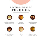 Vanman - Protection Oil Hair Serum for Growth - Infused with Castor, Jojoba, Almond, Olive, Emu, Coconut Oil - Fragrance-Free - for Dry and Frizzy Hair - 4 Ounce