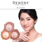 Demure Mineral Loose Powder Blush - Natural, Professional, Cruelty-Free Makeup (Satin Rose)