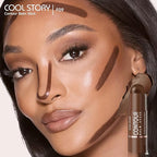 Cool Story 3-in-1 Makeup Set, Highlighter, Blush and Contour Balm Stick, Cream Formula for Face Contouring, Professional Cosmetic Kit (Contour-F09)