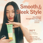 Leave-In Conditioner Hair Milk – Heat Protectant 392°F (200°C), Anti-Frizz Smoothing Cream, Split End Repair, Lightweight Non-Greasy Hydrating Hair Serum (150ml / 5.07 fl oz.)