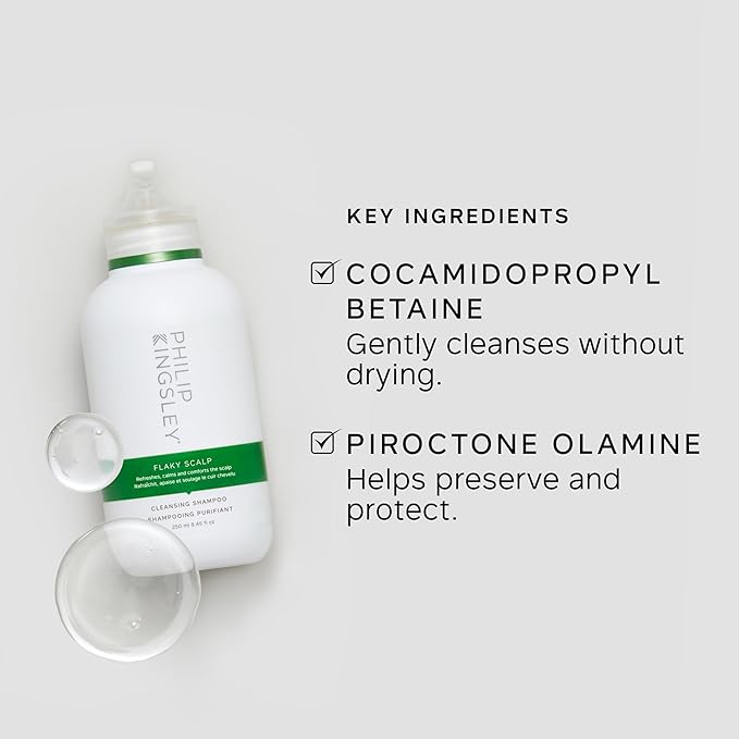 PHILIP KINGSLEY Flaky Scalp Shampoo for Dry, Oily Cleansing and Soothing Scalp Care - Soothes and Calms, 8.45 oz.