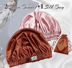 3Pcs Hair Bonnets For Sleeping Satin Bonnet For Women Silk Bonnets Womens Curly Hair Sleep Caps Silky Night Cap