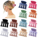 12Pcs Hair Clips for Women 1.8 Inch Small Claw Clips for Thin Hair Medium Hair Claw Clips for Thick Hair Accessories for Women Girls (Colorful)