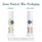 Moisturizing Tallow Lip Balm – Grass-Fed Beef Tallow with Organic Coconut Oil, Beeswax, and Vitamin E – Sweet Orange – Lip Balm Set – Travel Essential – 3-Pack