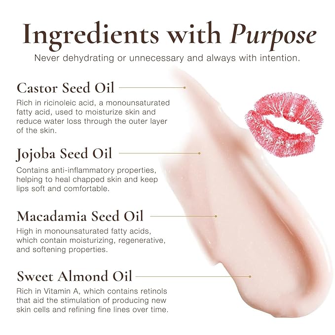 Sara Happ The Lip Slip Luxe Balm Lip Treatment - Deeply Nourish, Moisturize with Vitamins A and E, Regenerate Lips with Jojoba Seed, Macadamia & Sweet Almond Oil (0.35 Oz)