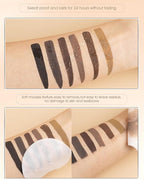 Waterproof Tinted Eyebrow Gel-Long Lasting Smudge-Proof Eyebrow Mascara Tinted Brow Glue,Eye Brow Filler,Volumizing Enhance Brow Mascara With Brow Razor,Christmas Eye Makeup Gift for Women-06 Ebony