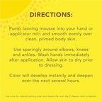 Jergens Natural Glow Instant Sun Body Mousse, Self Tanner for Light Bronze Tan, Sunless Tanning Body Bronzer for Natural Looking Color Instantly, 6 Oz