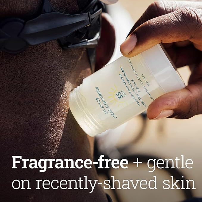 Oars + Alps Clear Face Sunscreen Stick, SPF 35 Travel Sunscreen Roll On for Face & Body, SPF Stick with Vitamin E & Antioxidants, Water & Sweat Resistant, All Skin Types, Moisturizing, 1.7oz, 2pk