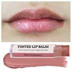 Earth's Daughter Tinted Lip Balm Stocking Stuffers 4-Pack of Pink Champagne Color - Beeswax, Coconut Oil, Cocoa Butter, Vitamin - Moisturize and Beautify - Paraben Free