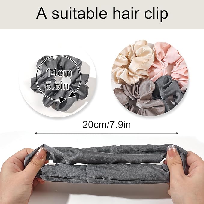 Hair Scrunchies for Women - Hair Ties No Damage Both for Thick Hair or Thin Hair Curl Hair No Crease Scrunchies Ponytail Holder No Hurt Your Hair