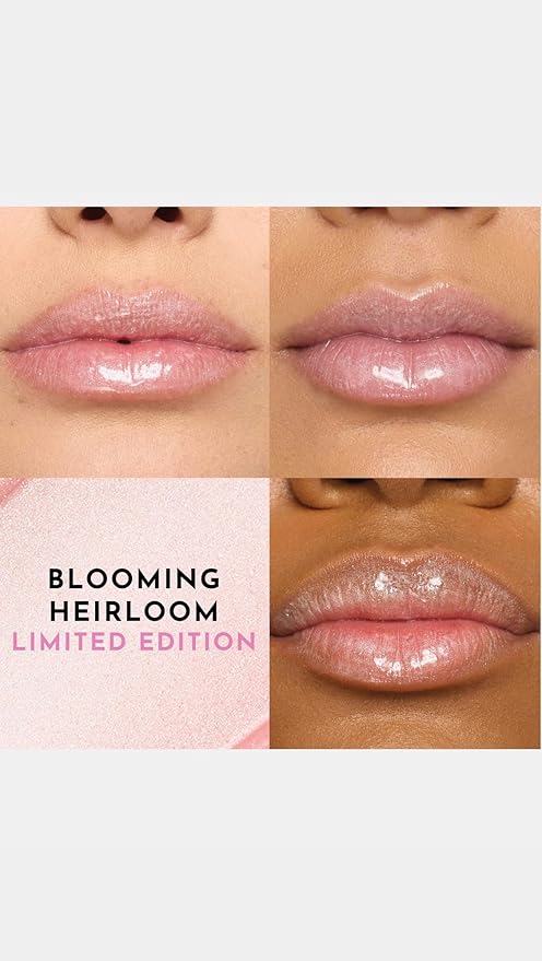 Lawless Women's x LoveShackFancy Forget The Filler Lip Plumping Gloss, Blooming Heirloom, Pink, 0.11 Ounce