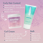 MopTop Curly Hair Gel Custard - Styling Gel for Moisturizing and Defining Soft Curls, Lightweight and Anti Frizz, Curly Hair Products for Waves, Coils & Kinks (Citrus Kumquat, 16oz)