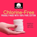 Swisspers Smooth Moves Ultra-Luxe Premium Cotton Rounds, Hypoallergenic Makeup Remover Pads for Sensitive Skin, USA Made, Vegan, Lint-Free, Paraben Free, 100 Count 6-Pack