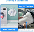 2025 Petal-Shaped Ultra-Comfort Bath tub Pillow for Head,Neck and Backrest,Extra Thick & Soft,Anti-Slip Suction Cups,Fit All Bathtubs,Washable,Luxury Bathroom Accessories,Spa Day Gifts for Women Men