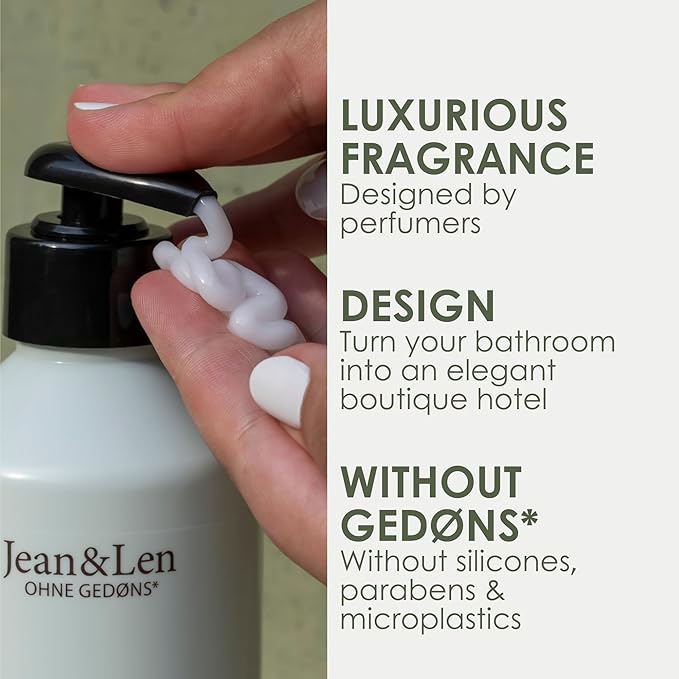 Jean & Len Rosemary & Ginger Conditioner, for dull and lackluster hair, provides intensive care and improves combability, with a spicy scent, without parabens or silicones, 10.14 Fl. Oz.