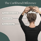 Oversized Mulberry Silk Scrunchies for Women – XL No-Damage Hair Ties for Curly, Thick & Thin Hair – Premium Hair Accessories – Black & White Bundle – Ponytail Holders by Curlfriend