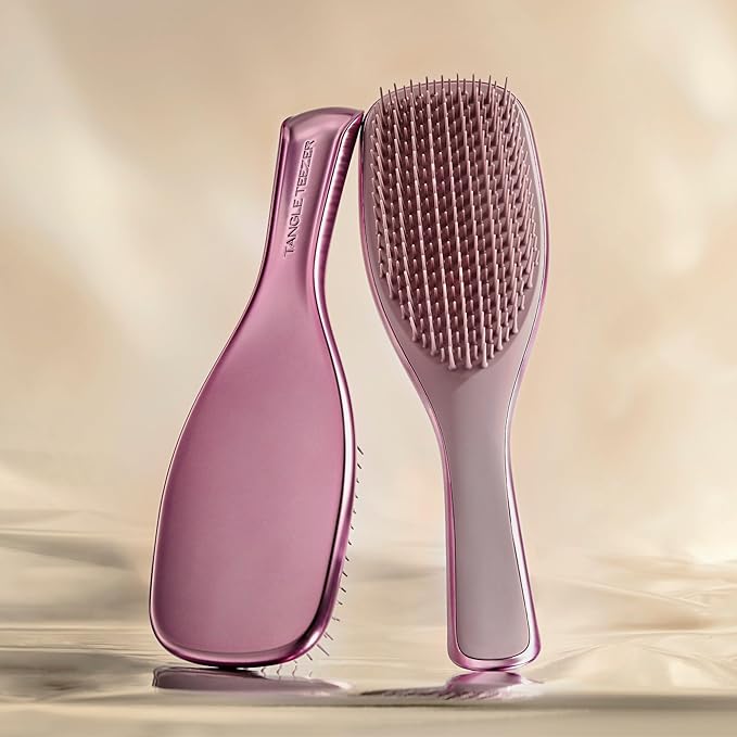Tangle Teezer Chrome Ultimate Detangler Brush for Wet & Dry Hair, Eliminates Knots & Reduces Breakage for Straight to Curly Hair Types, Mauve