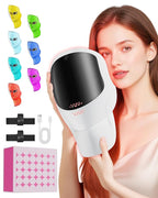 FOLOKE Red Light Therapy Mask for Face & Neck, LED Face Light Therapy,USB C Rechargeable,Infrared Mask for Home Working Travel Yoga