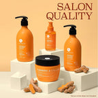 Luseta Shampoo and Conditioner Set for Hair with Turmeric & Collagen, Hair Thickening Volumizing Shampoo for Thin or Oil Hair, Sulfate and Parabens Free 2x16.9Oz