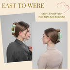 LuSeren 8 Pack Hair Clips for Women 4.3 Inch Large Hair Claw Clips for Women Thin Thick Curly Hair, Big Matte Banana Clips,Strong Hold jaw clips White Light Green Light Brown Light Gray