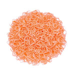 3200 Pcs Elastic Rubber Bands Small Hair Ties Hair Rubber Mini Hair Bands Hair Elastics Tiny Soft Holder Ponytails for Girls (Light Orange)