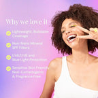 Naked Sundays BeautyScreen™ SPF 50 Peptide Foundation Tint – Tinted Sunscreen & Skincare Makeup with Zinc Oxide, Niacinamide – Lightweight Natural Coverage, 9 Rich Mahogany, 1.01 oz