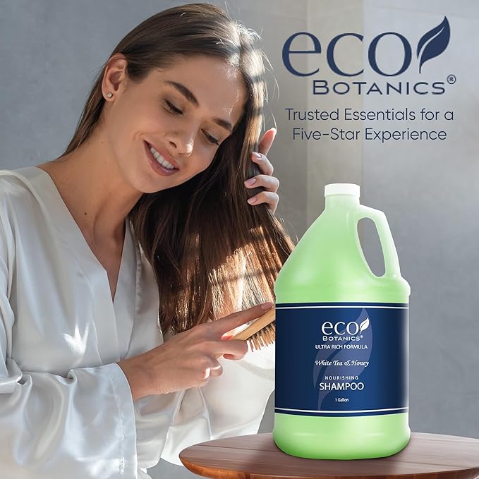 Terra Pure Eco Botanics Hotel Shampoo | 1 Gallon | Designed to Refill Soap Dispensers (Set of 4)